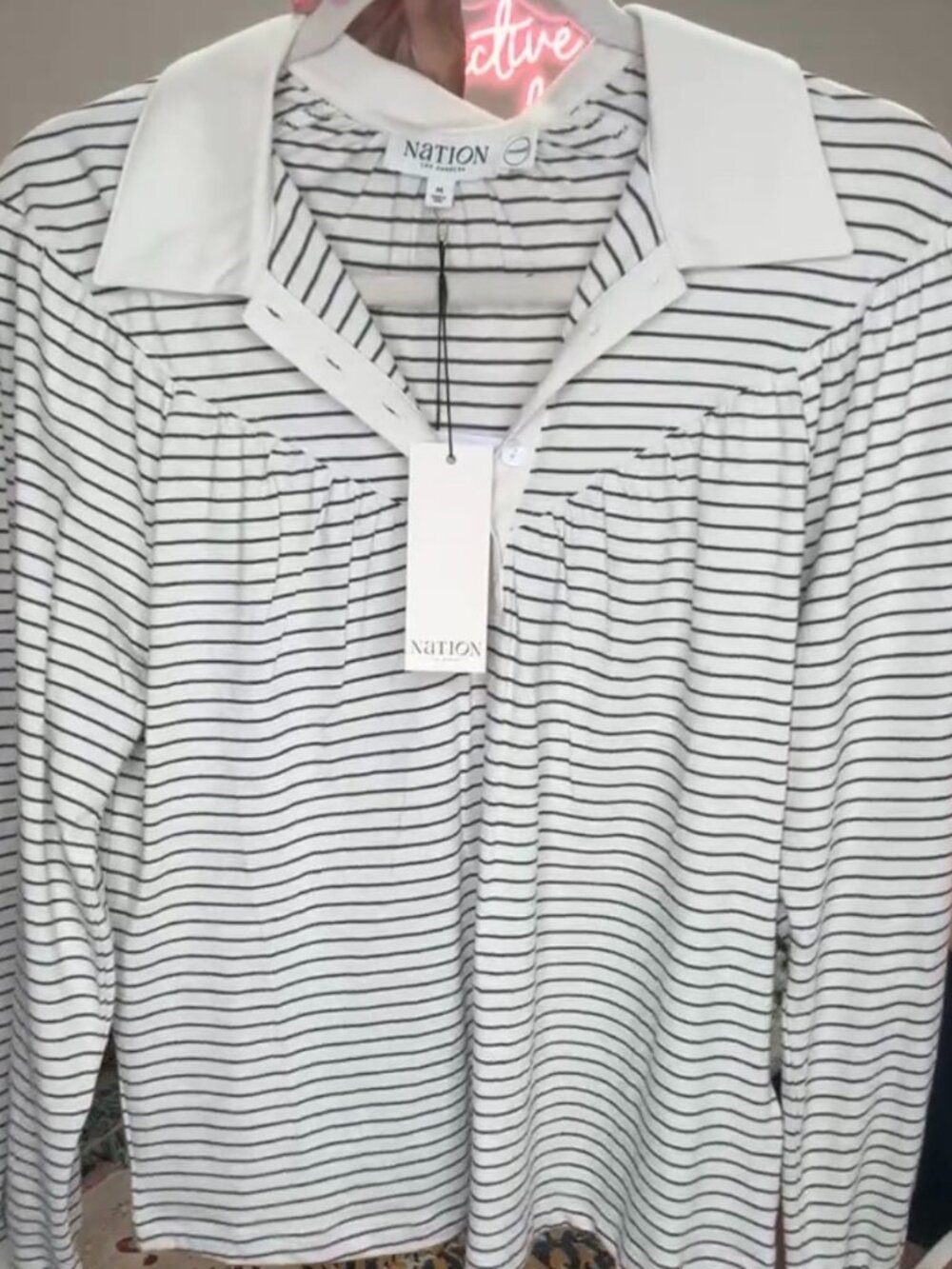 Cecilia Collared Top by the brand Nation LA - NWT - Size Medium